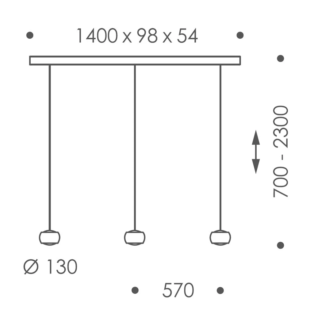 OLIGO Grace LED-Pendelleuchte 3-flammig - unsichtbar höhenverstellbar – Bild 12