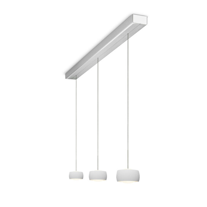 OLIGO Grace LED-Pendelleuchte 3-flammig Alu weiss