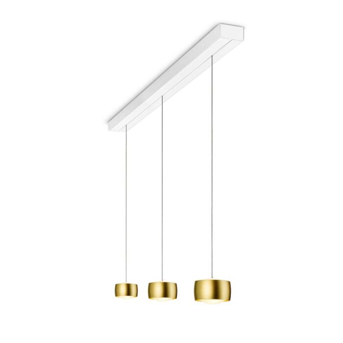 OLIGO Grace LED-Pendelleuchte 3-flammig weiss gold