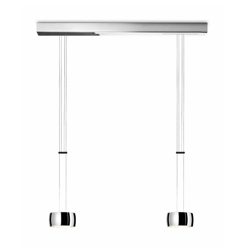 OLIGO Grace LED-Pendelleuchte 2-flammig Chrom