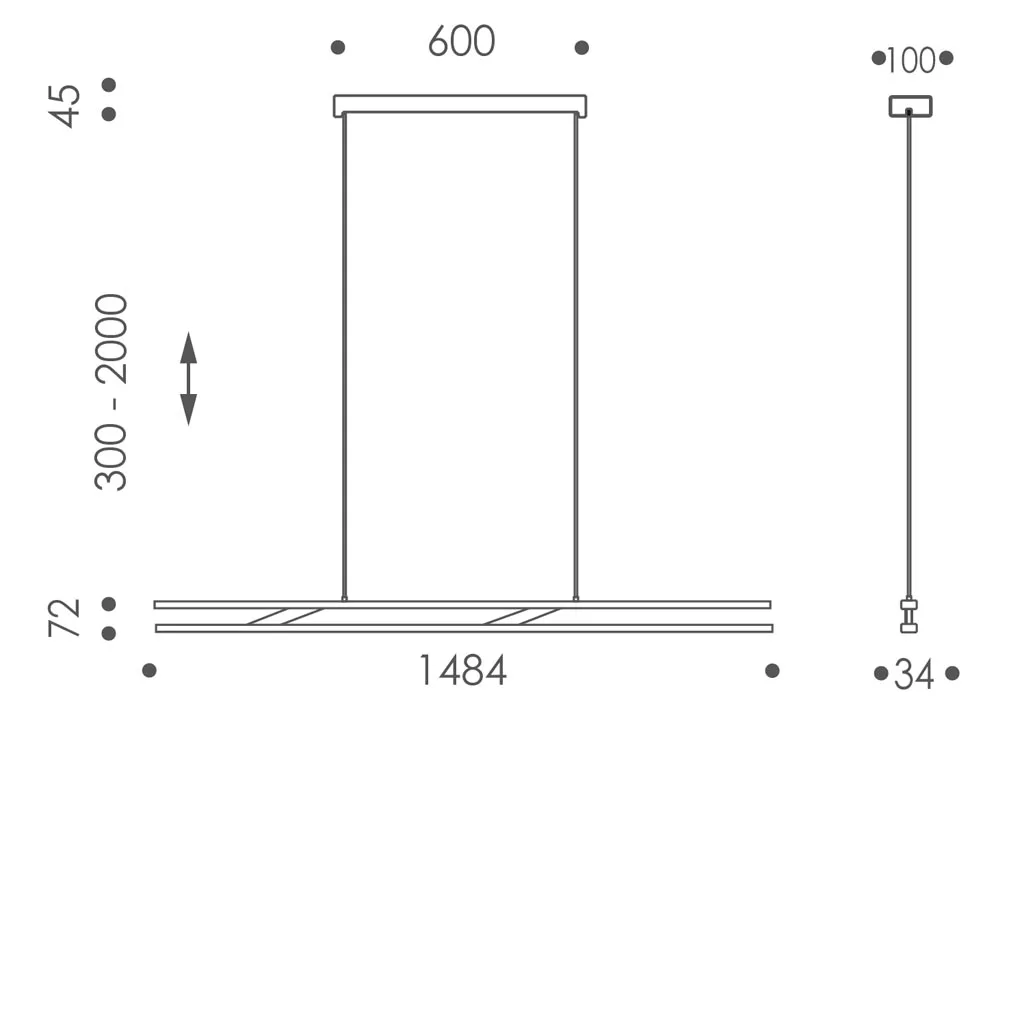 OLIGO Linto HA LED-Pendelleuchte Tunable White - höhenverstellbar – Bild 10