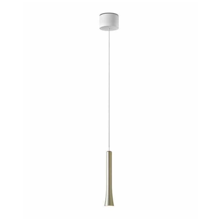 OLIGO Rio LED-Pendelleuchte 1-flammig unsichtbar höhenverstellbar weiss matt pearl silver