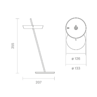 Sigor Mahina Akku-Tischleuchte USB-C weiß – Bild 8