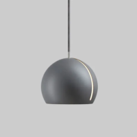 NYTA Pendelleuchte Tilt Globe grau matt grau