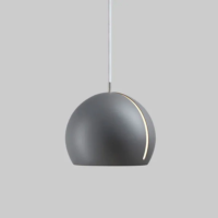 NYTA Pendelleuchte Tilt Globe grau matt weiss