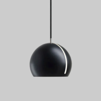 NYTA Pendelleuchte Tilt Globe schwarz matt schwarz