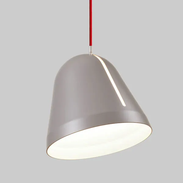 NYTA Pendelleuchte Tilt Grau matt rot