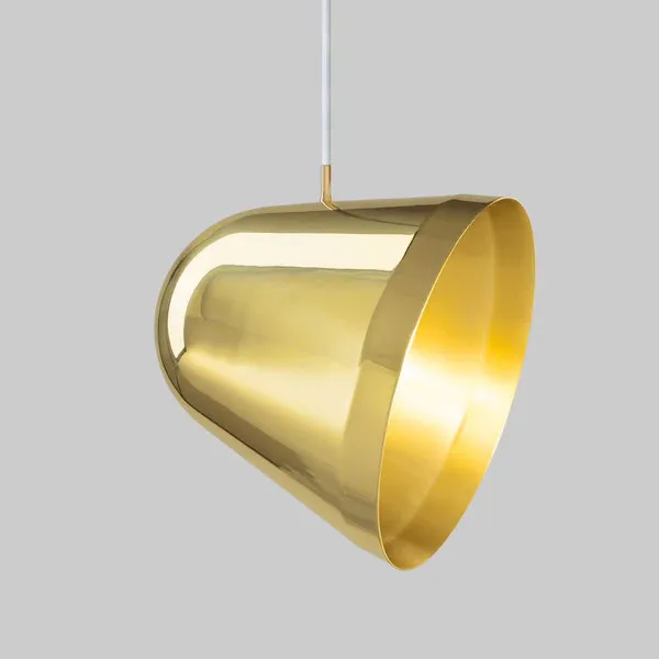 NYTA Pendelleuchte Tilt Messing weiss