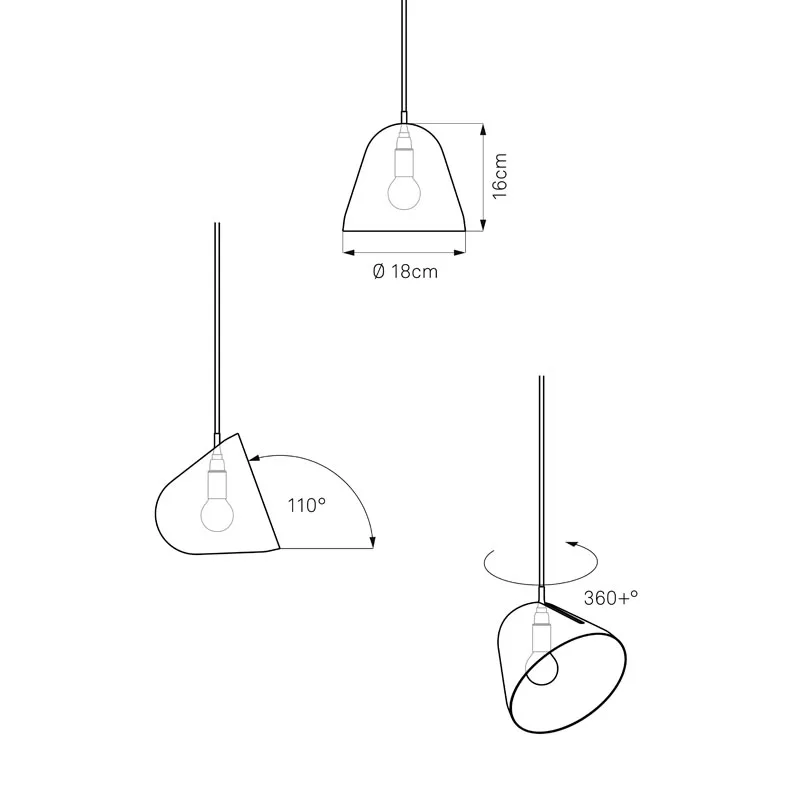 NYTA Pendelleuchte Tilt S Weiß – Bild 8