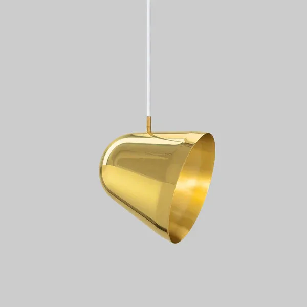 NYTA Pendelleuchte Tilt S Messing weiss