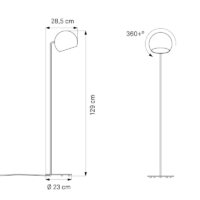 NYTA Stehleuchte Tilt Globe Floor – Bild 10
