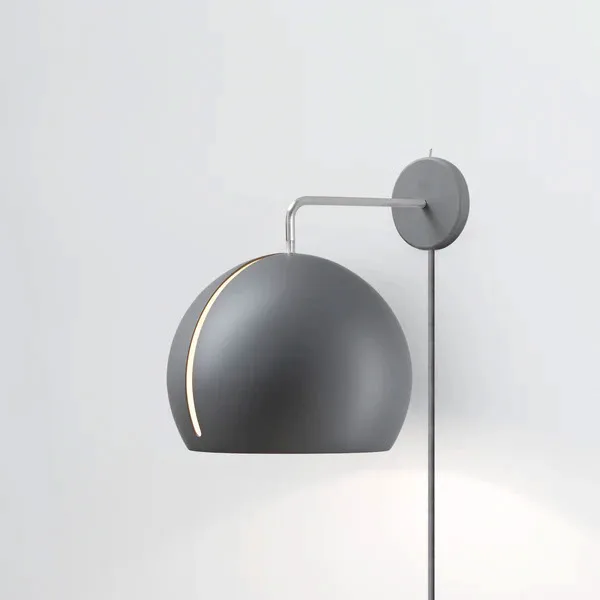 NYTA Wandleuchte Tilt Globe Wall grau matt grau