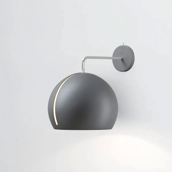 NYTA Wandleuchte Tilt Globe Wall grau matt ohne kabel