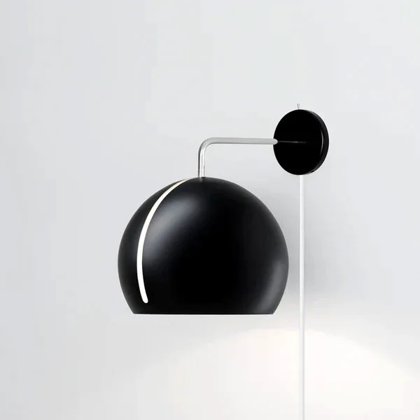 NYTA Wandleuchte Tilt Globe Wall schwarz matt weiss