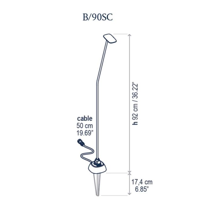 Bover Birdie Set 1 Outdoor Stehleuchte B/90SC – Bild 3