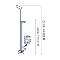 Bover Birdie Set 2 Outdoor Stehleuchte B/140L/100L – Bild 3