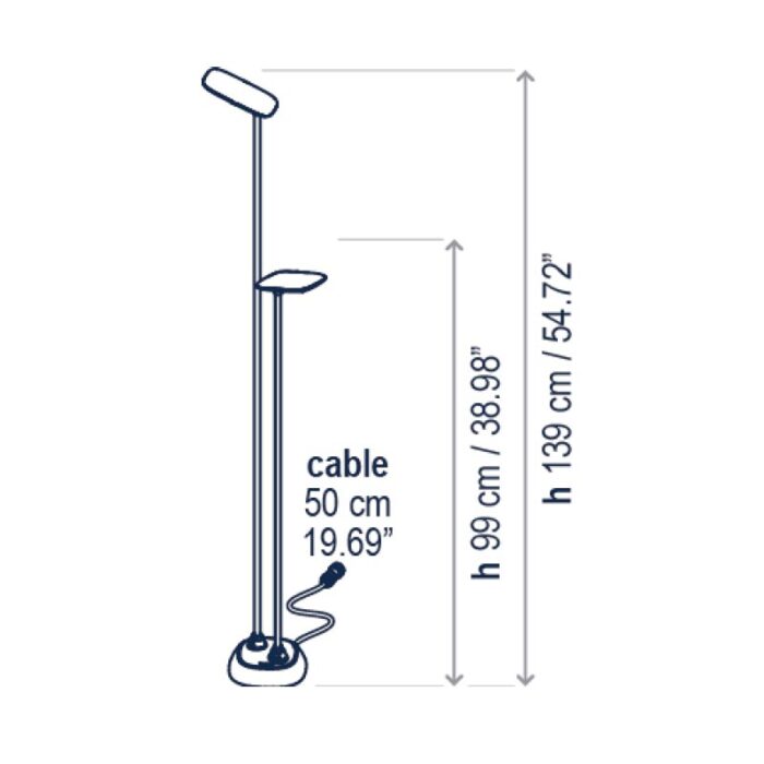 Bover Birdie Set 2 Outdoor Stehleuchte B/140L/100L – Bild 3