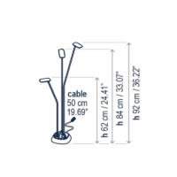 Bover Birdie Set 3 Outdoor Stehleuchte B/90SC/80S/60SC – Bild 3