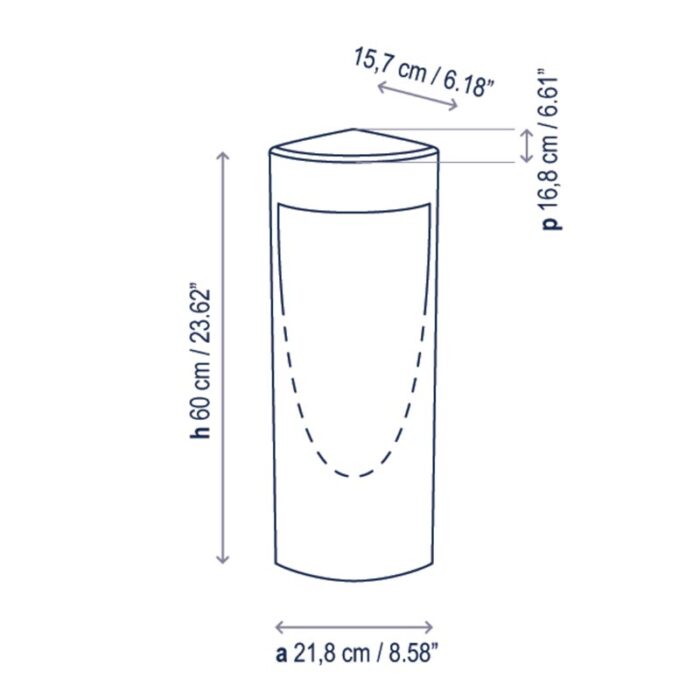 Bover Moai B/60 Outdoor LED-Pollerleuchte – Bild 8