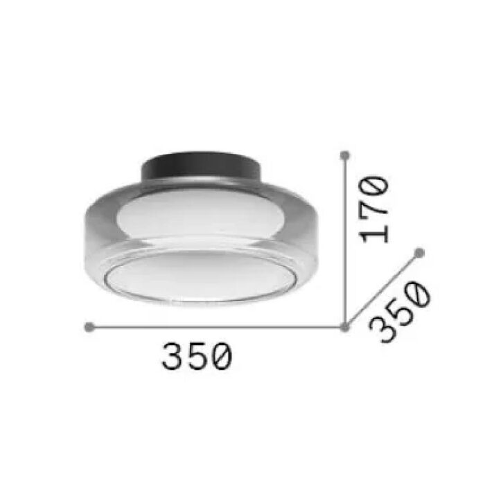 Ideal Lux Topico pl d35 LED-Deckenleuchte – Bild 4