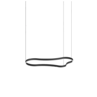 Ideal Lux Waves 2 LED-Pendelleuchte Schwarz