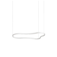 Ideal Lux Waves 3 LED-Pendelleuchte weiss