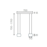 Knapstein SIDRA-2 LED-Pendelleuchte zweiflammig – Bild 6