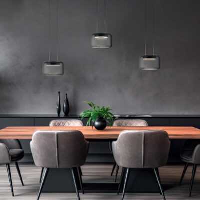 Knapstein SIDRA-3 LED-Pendelleuchte dreiflammig Ambiente