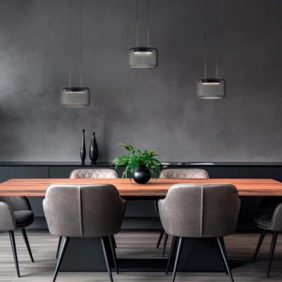 Knapstein SIDRA-3 LED-Pendelleuchte dreiflammig Ambiente