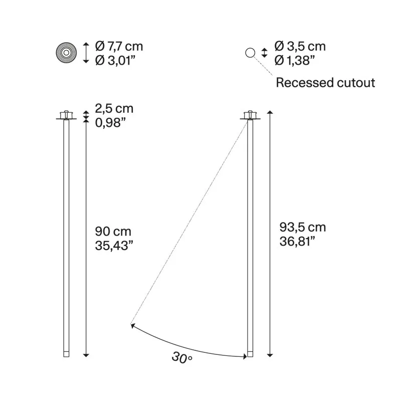 Lodes A-Tube Nano Swing large LED-Einbauleuchte – Bild 14