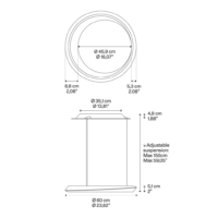 Lodes Tidal Pendelleuchte Adjustable Dali – Bild 11