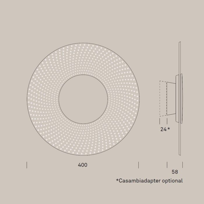 Ribag Dizco Wandleuchte Ø 400 mm – Bild 6