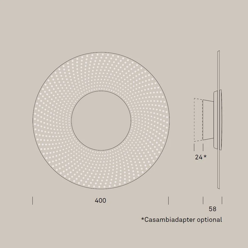 Ribag Dizco Wandleuchte Ø 400 mm (2200-5000 K) – Bild 6