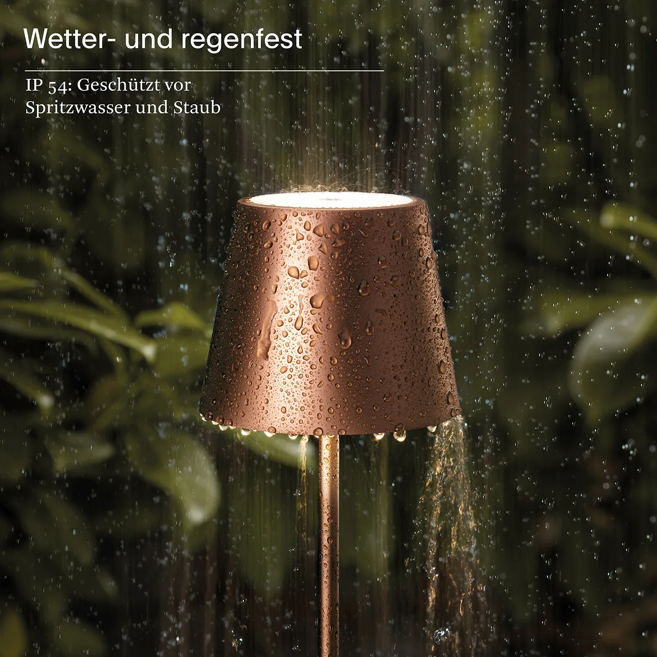 Sigor Nuindie LED-Akku Tischleuchte bronzefarben – Bild 10