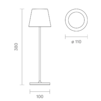 Sigor Nuindie LED-Akku Tischleuchte delphinblau USB-C – Bild 10