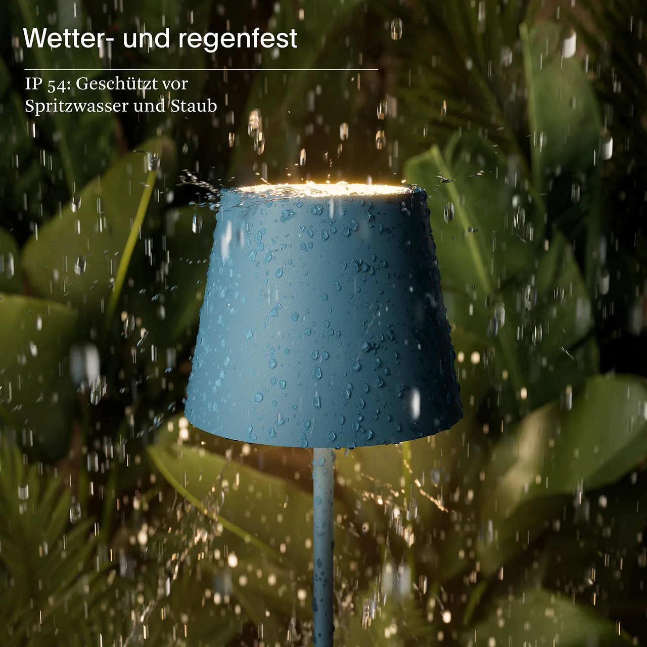 Sigor Nuindie LED-Akku Tischleuchte delphinblau USB-C – Bild 9