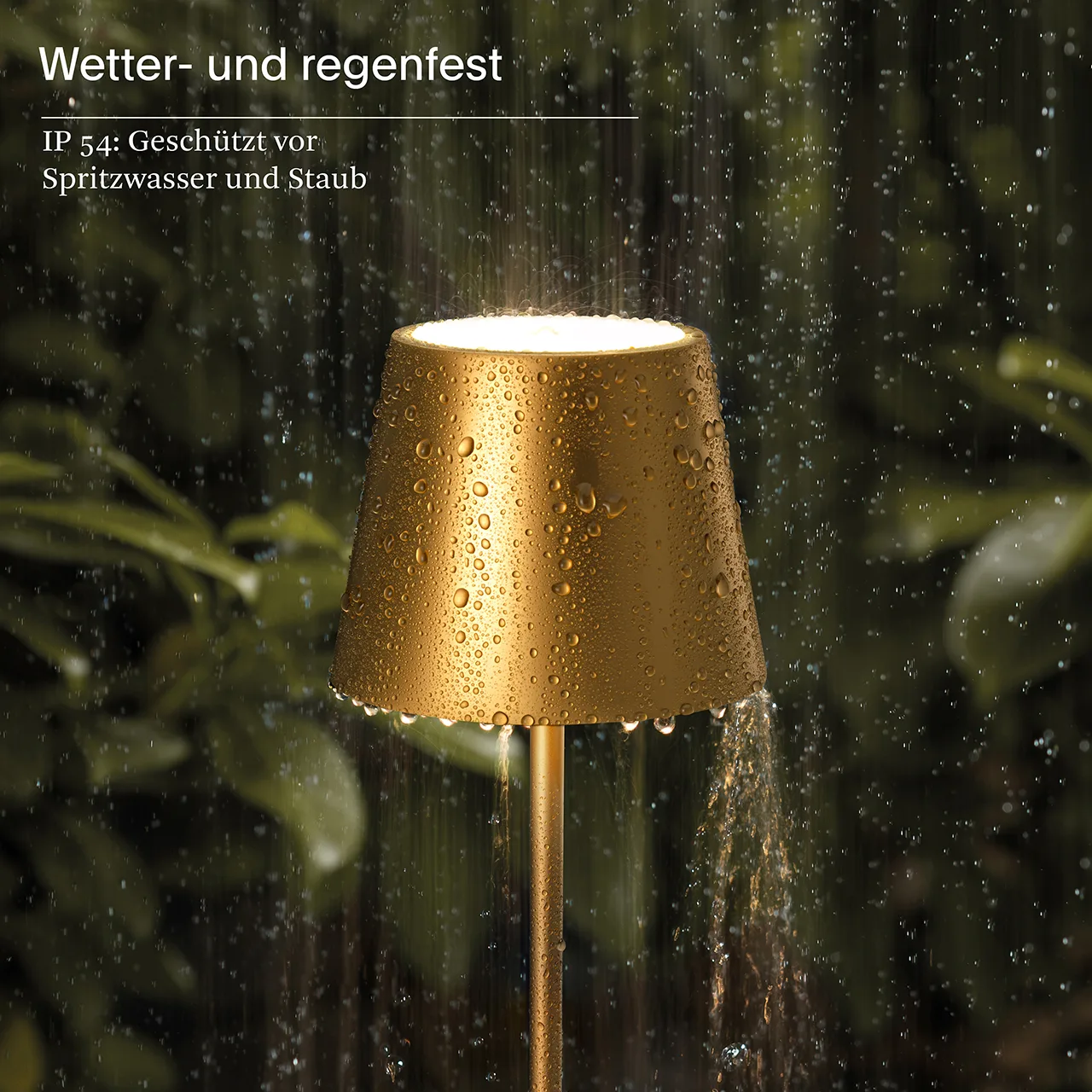 Sigor Nuindie LED-Akku Tischleuchte goldfarben – Bild 10