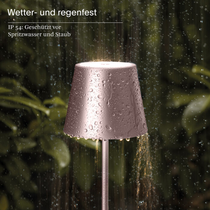 Sigor Nuindie LED-Akku Tischleuchte rosegold – Bild 9