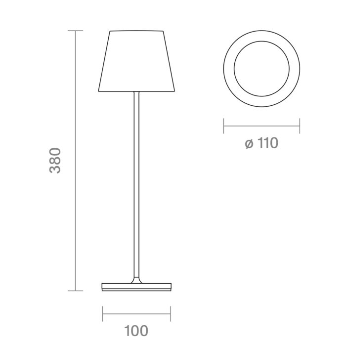 Sigor Nuindie LED-Akku Tischleuchte schneeweiß USB-C – Bild 4