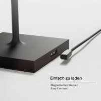 Sigor Nuindie Mini Akku Tischleuchte eckig nachtschwarz – Bild 5