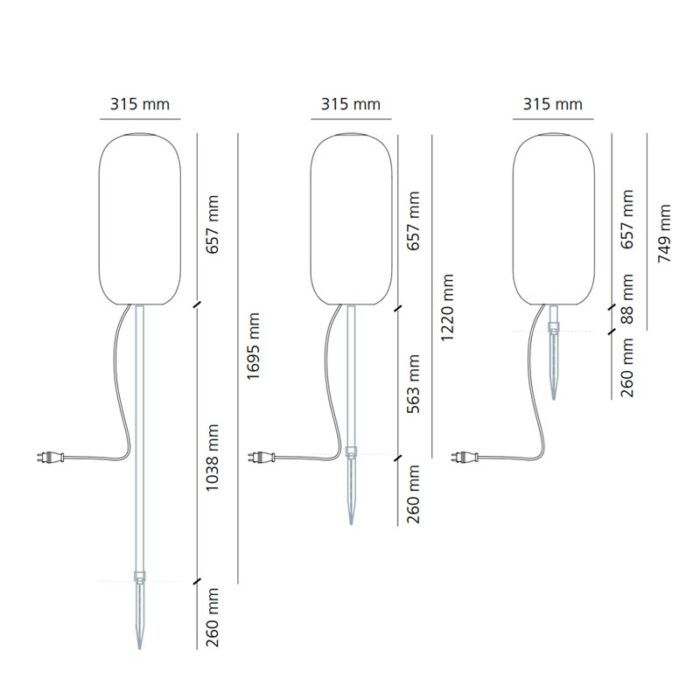 Artemide Gople Outdoor Stehleuchte mit Erdspieß – Bild 10