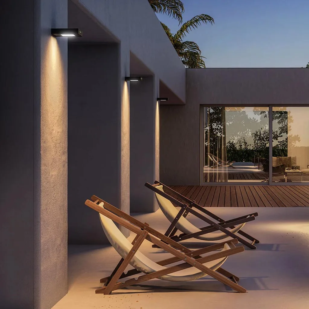 Klewe Ala Wall Akku-Solarleuchte Ambiente Outddor