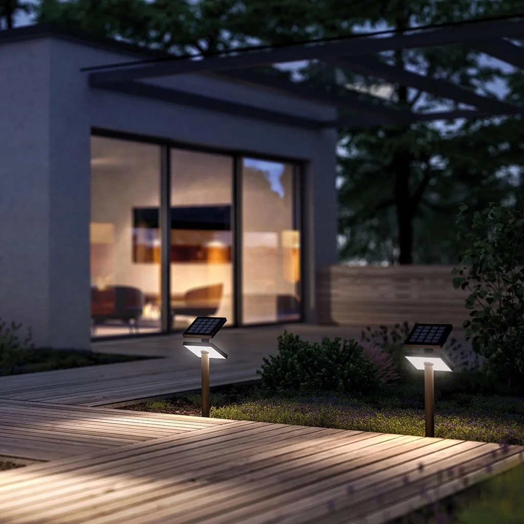 Klewe Heliostepper Akku-Solarleuchte