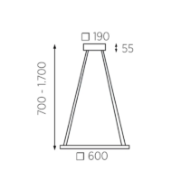 Knapstein NIKA-60 LED-Pendelleuchte – Bild 5