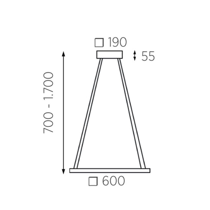 Knapstein NIKA-60 LED-Pendelleuchte – Bild 5