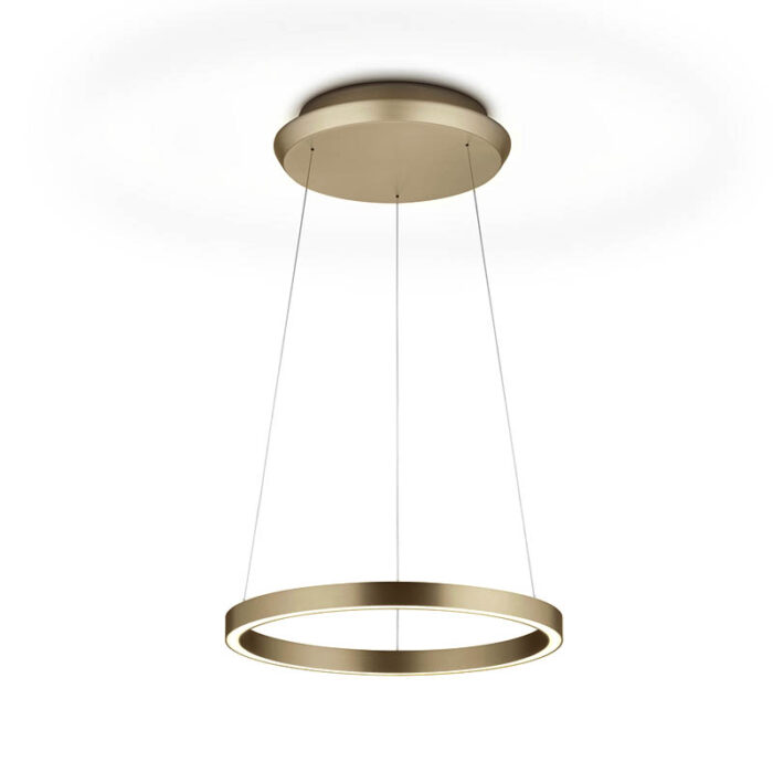 Knapstein SVEA-L40 LED-Pendelleuchte Effekt Bronze
