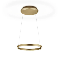 Knapstein SVEA-L40 LED-Pendelleuchte Goldlack matt