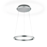 Knapstein SVEA-L40 LED-Pendelleuchte Nickel matt