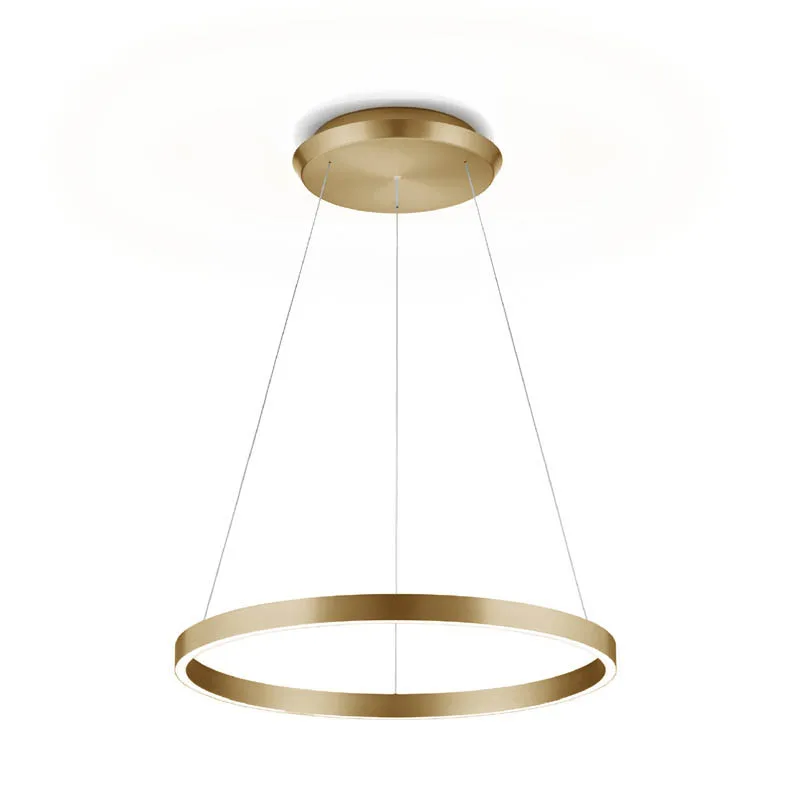 Knapstein SVEA-L60 LED-Pendelleuchte Goldlack matt