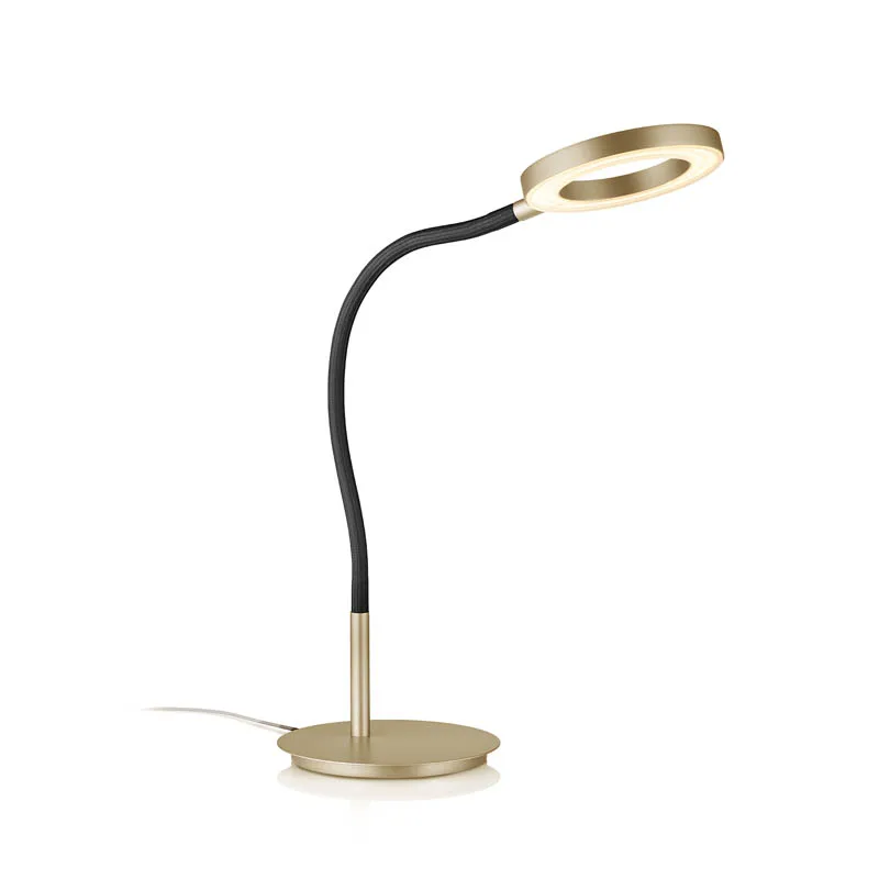 Knapstein TESSA-T-Flex LED-Tischleuchte Effekt Bronze Schwarz